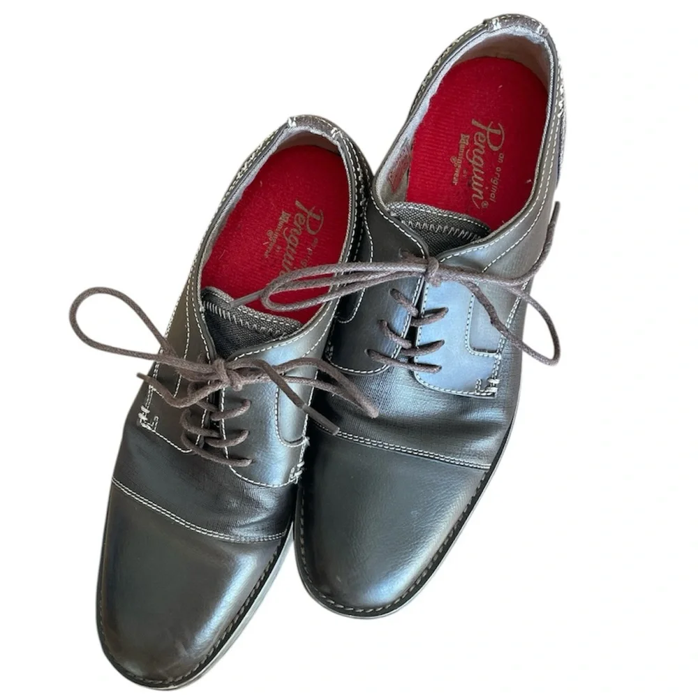 Original Penguin Brown Leather Oxfords